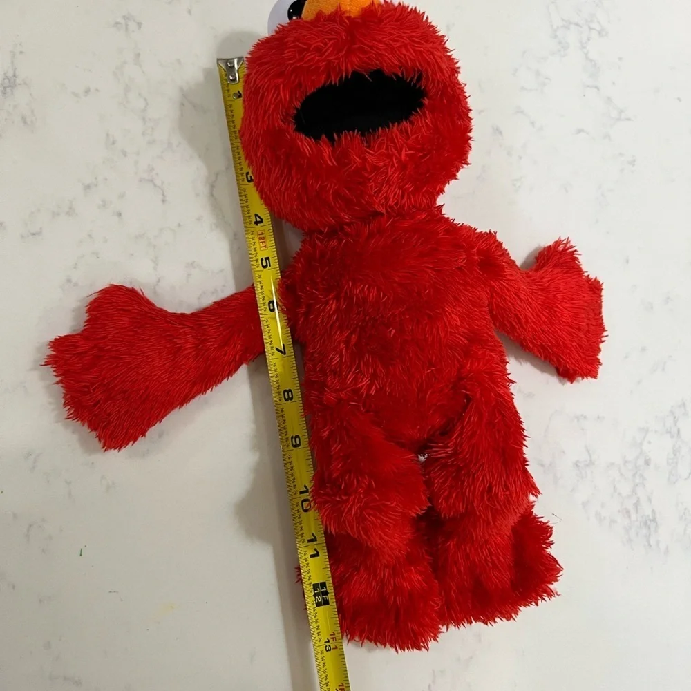 Vibrant Red and Orange Bird Toy with Plush Texture
